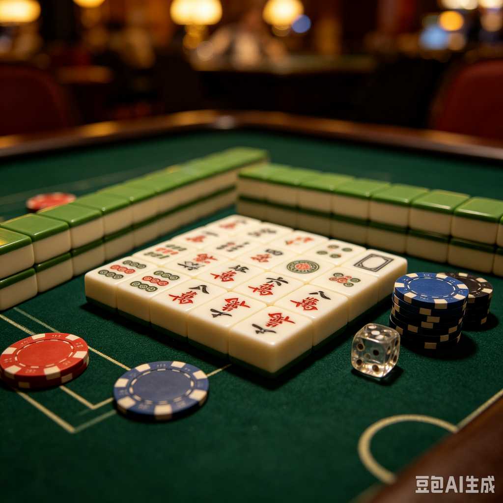 vivid color print mahjong set